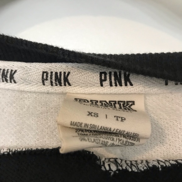 Victoria Secret Black long sleeve varsity tee - Picture 3 of 3